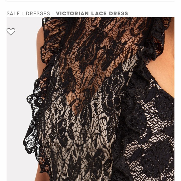 NIGHTCAP CLOTHING VICTORIAN SOFT FRENCH LACE MAXI DRESS IN BLACK SIZE S - Picture 5 of 13